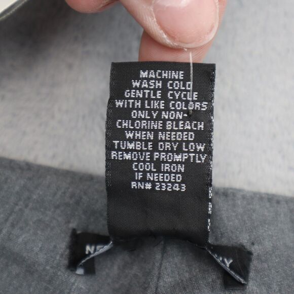 New York Company Pants Womens 0 Gray Mid Rise Stretch Wide Leg Zip Dress Pants - Picture 8 of 16